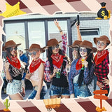 Newcotte 18 Pcs Western Cowboy Hat Costume Party Set NEW