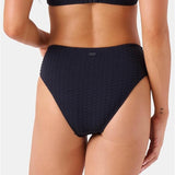 Roxy Halewia Womens Bikini Bottoms –Stretch Swimwear, UPF+50, XXL Black NWT