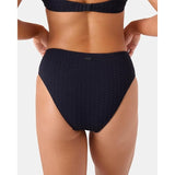 Roxy Halewia Womens Bikini Bottoms –Stretch Swimwear, UPF+50, XXL Black NWT
