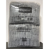 Depend Fresh Protection Incontinence Underwear Men Disposable Large Grey 72 Ct