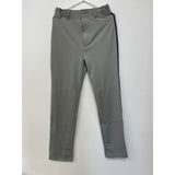 Rawlings mens Semi-Relaxed Full Length Baseball Pants Piped Gray/Navy Small NEW