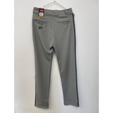 Rawlings mens Semi-Relaxed Full Length Baseball Pants Piped Gray/Navy Small NEW