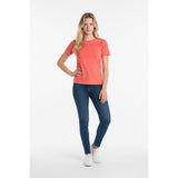 H&M Women's Lace Collar Keyhole Back T Shirt Size Small Cotton Blend Short Sleeve