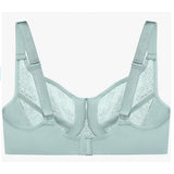 Glamorise Womens Lace Comfort Wonderwire Bra Underwire #9855 Jade