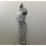 H&M Girls Size 14Y Gray All Over Horse Pattern Sleeveless Maxi Dress