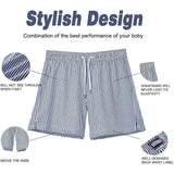 BRISIRA Mens 42 5XL Swim Trunks Shorts  Men Quick Dry 5 inch Compression Liner Zipper Pocket