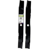 2 Blade Mulching Set for Many 42" Cut Craftsman, Husqvarna, Poulan Mowers Replaces OEM #'s 134149, 594892701, 532134149