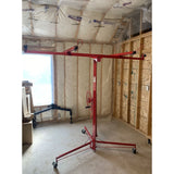 VEVOR 16ft Drywall Lift, Heavy-Duty 150 lbs Sheetrock Hoist with Adjustable Telescoping Arm NEW