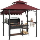 GRILL GAZEBO 8X5 FT WITH 7X3 FT AWNING NEW Unassembled