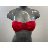 Aqua by La Vie en Rose Women's Red Bathing Suit Strapless Top Size Small Polyester