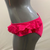 BP. Women's Pink Bathing Suit Bottoms Fancy Sides Size XL Nylon Blend NWT