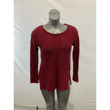 American Eagle Women's Small Burgundy Long Sleeve Scoop Neck Sweater w/Lace