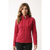 Roots Full Zip Jacket Women’s Size Medium Red Long Sleeve Mock Neck