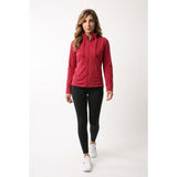 Roots Full Zip Jacket Women’s Size Medium Red Long Sleeve Mock Neck