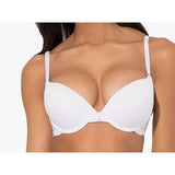 Smart & Sexy Style SA276X Women's Push Up Bra white w/ Lace Wings