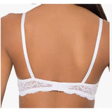 Smart & Sexy Style SA276X Women's Push Up Bra white w/ Lace Wings