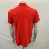 American Eagle Pique Polo Shirt Men's Size Medium Red Athletic Fit Short Sleeve