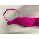 La Senza Women's Pink Lacey Removeable Strap Strapless Bra Size 32D Polyamide Blend