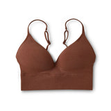 Denver Hayes Medium Perfect Fit Seamless Wire Free Molded Bralette Coffee NWT