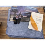 RV AWNING FABRIC REPLACEMENT 18.5OZ 15FT (14'2") Saphire Blue Fade NEW