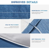 RV AWNING FABRIC REPLACEMENT 18.5OZ 15FT (14'2") Saphire Blue Fade NEW