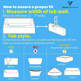 Vaunn Bathtub Handle Grab Bar and Safety Rails