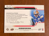 2025 Upper Deck CFL SP Game Used Autograph Tyrell Ford CFL-TF Blue Bombers