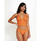 ZAFUL Women's Dot Print High Cut Cross Triangle Bikini Set SIZE M NEW