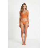 ZAFUL Women's Dot Print High Cut Cross Triangle Bikini Set SIZE M NEW
