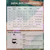 ZAFUL Women's Dot Print High Cut Cross Triangle Bikini Set SIZE M NEW