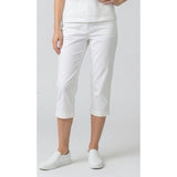 Carroll Reed Women's Pull On Capri Pants Size 14P White Stretch Cropped Rayon