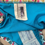 Becca Women's Multi Coloured Funky Pattern Bathing Suit Bottoms Size Large Polyester