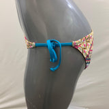 Becca Women's Multi Coloured Funky Pattern Bathing Suit Bottoms Size Large Polyester