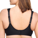 Glamorise 1240 Plus Size Women's Back Close Wonderwire Bra Black