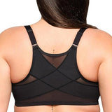 Glamorise Womens Wonderwire Posture Back Bra Underwire #9265 Black