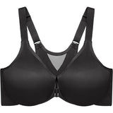 Glamorise Womens Wonderwire Posture Back Bra Underwire #9265 Black