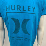 Hurley T shirt Men's Large Blue Cotton Blend