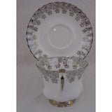 Royal Albert Silver Wedding  Bone China Tea Cup and Saucer No. 4531