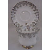 Royal Albert Silver Wedding  Bone China Tea Cup and Saucer No. 4531