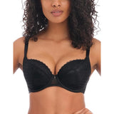 Freya AA400514 Womens Signature Underwire Padded Plunge Bra Black Size 32G NWOT