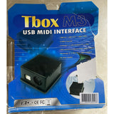 Tbox M3 in, out, thru USB MIDI interface Open Box