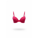 La Senza Women's Red Show Off Lace T-Shirt Bra Size 32D Polyamide Blend