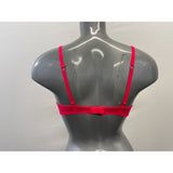 La Senza Women's Red Show Off Lace T-Shirt Bra Size 32D Polyamide Blend