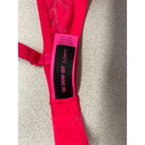 La Senza Women's Red Show Off Lace T-Shirt Bra Size 32D Polyamide Blend