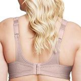 Glamorise 1067  44F Elite Performance No-Bounce Wirefree Sports Bra Rose Tan NWOT