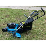 Yardworks 20-inch electric lawn mower  & Yardworks Electric Corded Grass Trimmer