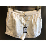 Against Nudity Women's Small Off-white Walking Shorts NWT Rayon/Poly