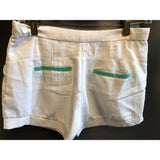 Against Nudity Women's Small Off-white Walking Shorts NWT Rayon/Poly