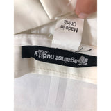 Against Nudity Women's Small Off-white Walking Shorts NWT Rayon/Poly