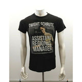 The Office TV Show Dwight Schrute Graphic T Shirt Men's Small Black Crew Neck Te